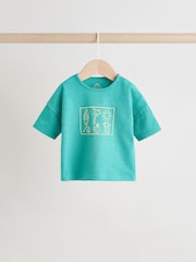 Verde/amarillo - Conjunto de camiseta y pantalón corto para bebé - Imagen 5 de 14