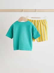 Verde/amarillo - Conjunto de camiseta y pantalón corto para bebé - Imagen 7 de 14