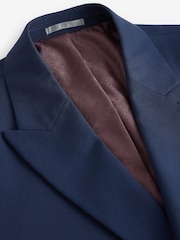 Bright Blue Textured Suit Jacket - Image 7 of 10