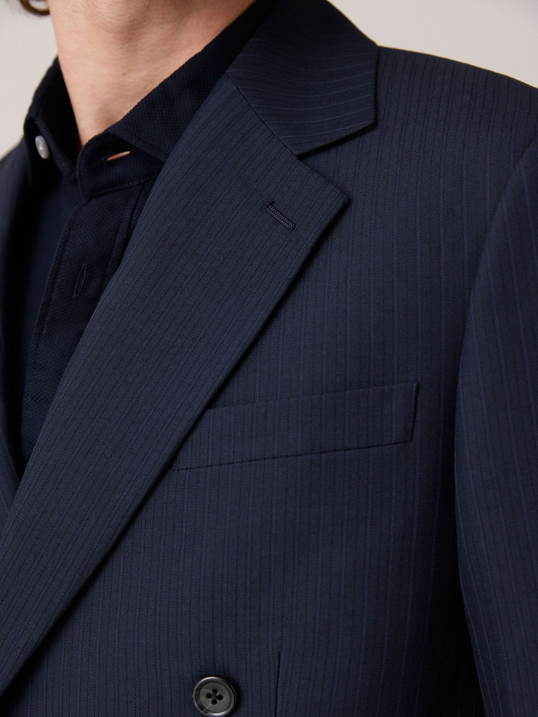 Buy Navy Double Breasted Striped Jacket from Next USA