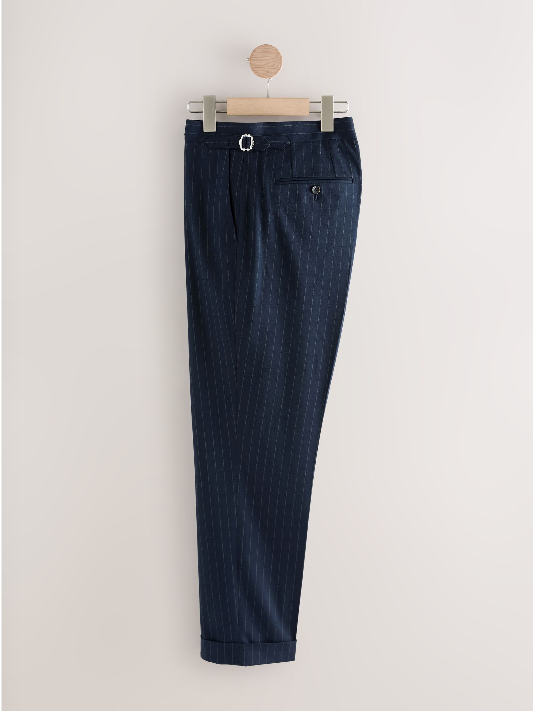 Buy Navy Blue Slim Fit Striped Suit Trousers from Next USA