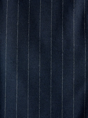 Azul marino - Pantalones de traje de corte slim a rayas - Imagen 8 de 10