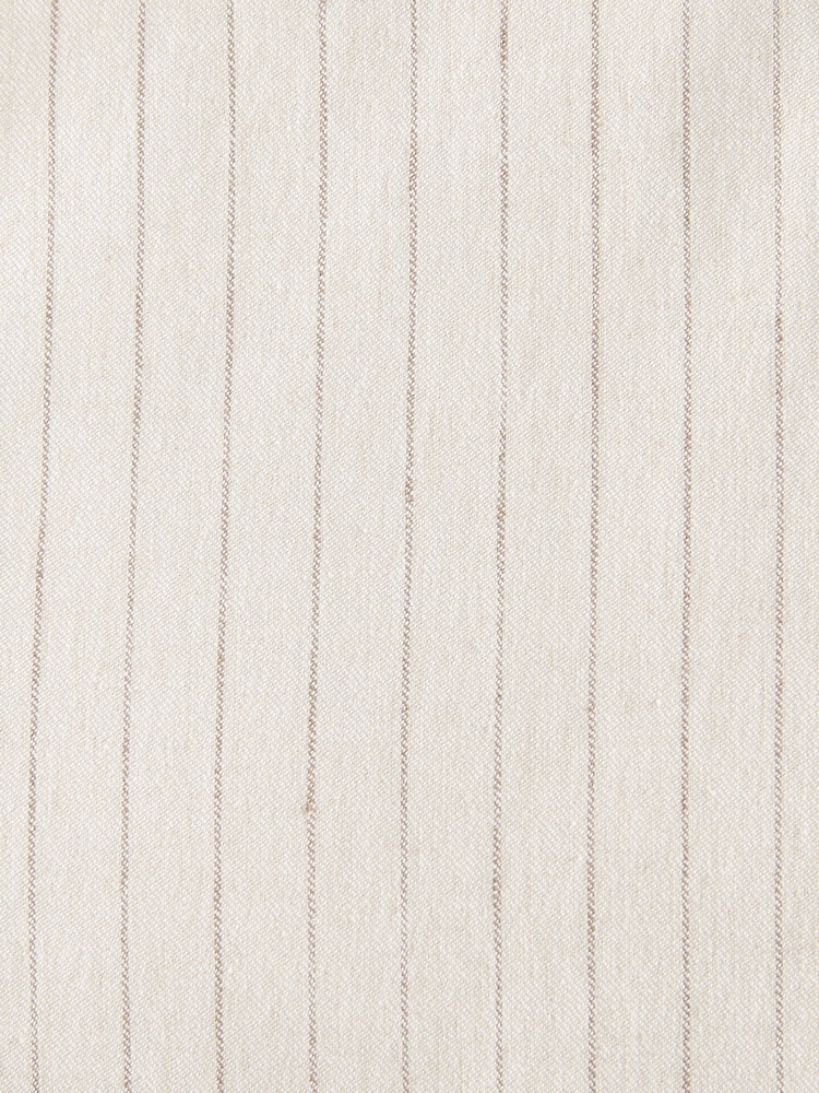 Neutral Striped Linen Blend Shacket - Image 12 of 12