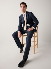 Azul marino - Slim Fit Striped Suit Jacket - Imagen 2 de 10
