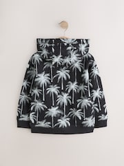 Black/White Palm Zip Through Graphic Hoodie (3-16yrs) - Image 2 of 2