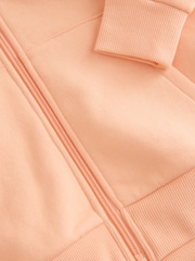 Orange Plain Zip Through Hoodie (3-16yrs) - Image 4 of 4