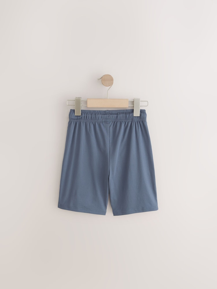 Mid Blue Light Weight Sports Shorts (3-17yrs) - Image 2 of 4
