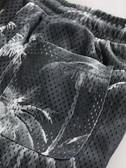 Palm Black/White Mesh Sport Shorts (3-16yrs) - Image 8 of 8