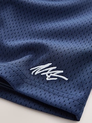 Navy Blue Mesh Sport Shorts (3-16yrs) - Image 3 of 4