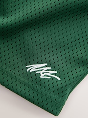 Dark Green Mesh Sport Shorts (3-16yrs) - Image 6 of 7