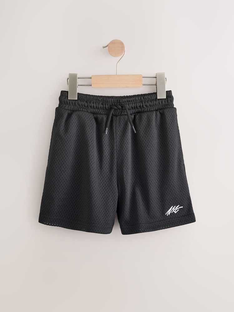 Black Mesh Sport Shorts (3-16yrs) - Image 1 of 2