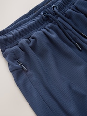 Navy Blue Textured Sport Shorts (3-16yrs) - Image 3 of 4