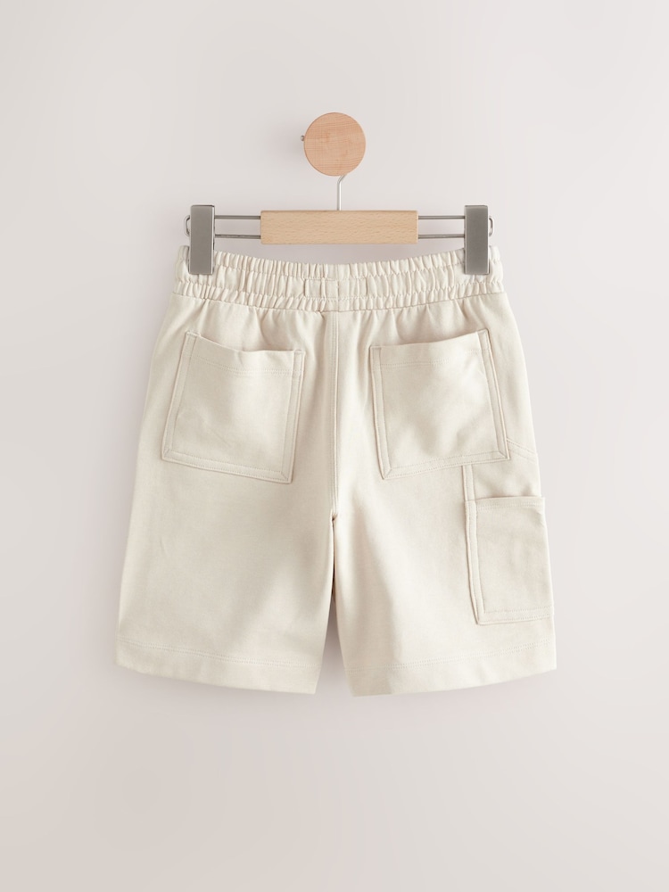 Stone 100% Cotton Carpenter Shorts (3-16yrs) - Image 2 of 4