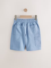 Mid Blue 100% Cotton Carpenter Shorts (3-16yrs) - Image 2 of 4