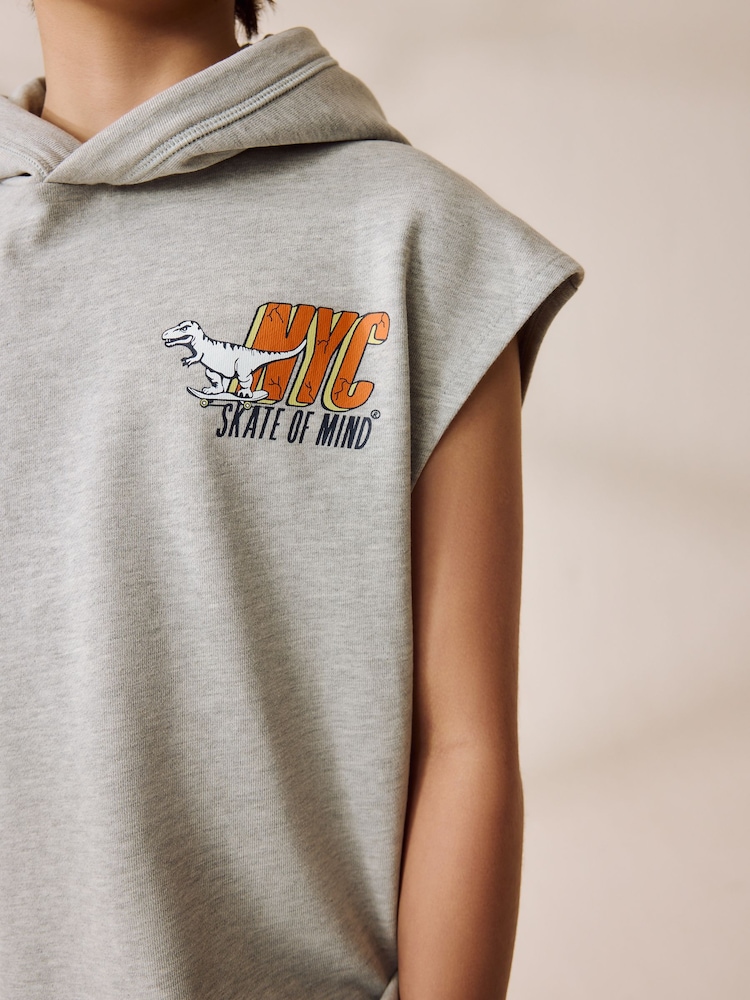 Azul - Sleeveless Hoodie And Joggers Graphic Set (3-16yrs) - Imagen 5 de 5 Azul - Sleeveless Hoodie And Joggers Graphic Set (3-16yrs) - Imagen 5 de 5