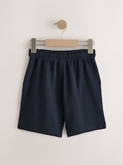 Navy/Blue/Grey Sporty Fit Basic Shorts 3 Pack (3-16yrs) - Image 3 of 7