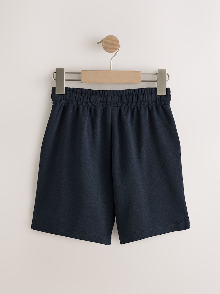Navy/Blue/Grey Sporty Fit Basic Shorts 3 Pack (3-16yrs) - Image 3 of 7
