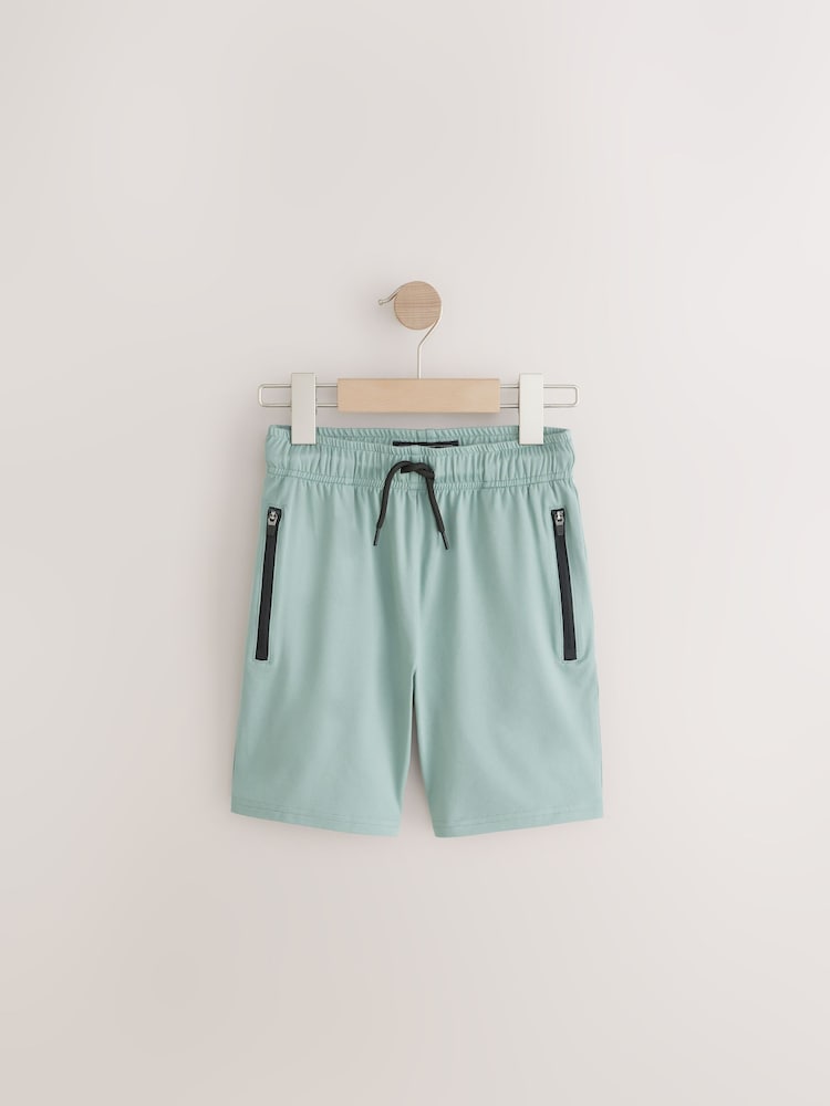 Green/Blue Light Weight Sports Shorts 2 Pack (3-17yrs) - Image 2 of 6