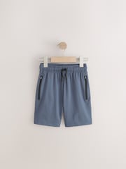 Green/Blue Light Weight Sports Shorts 2 Pack (3-17yrs) - Image 3 of 6