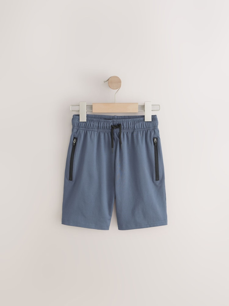 Green/Blue Light Weight Sports Shorts 2 Pack (3-17yrs) - Image 3 of 6