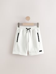 Black/White Zip Sweat Shorts 2 Pack (3-16yrs) - Image 2 of 7