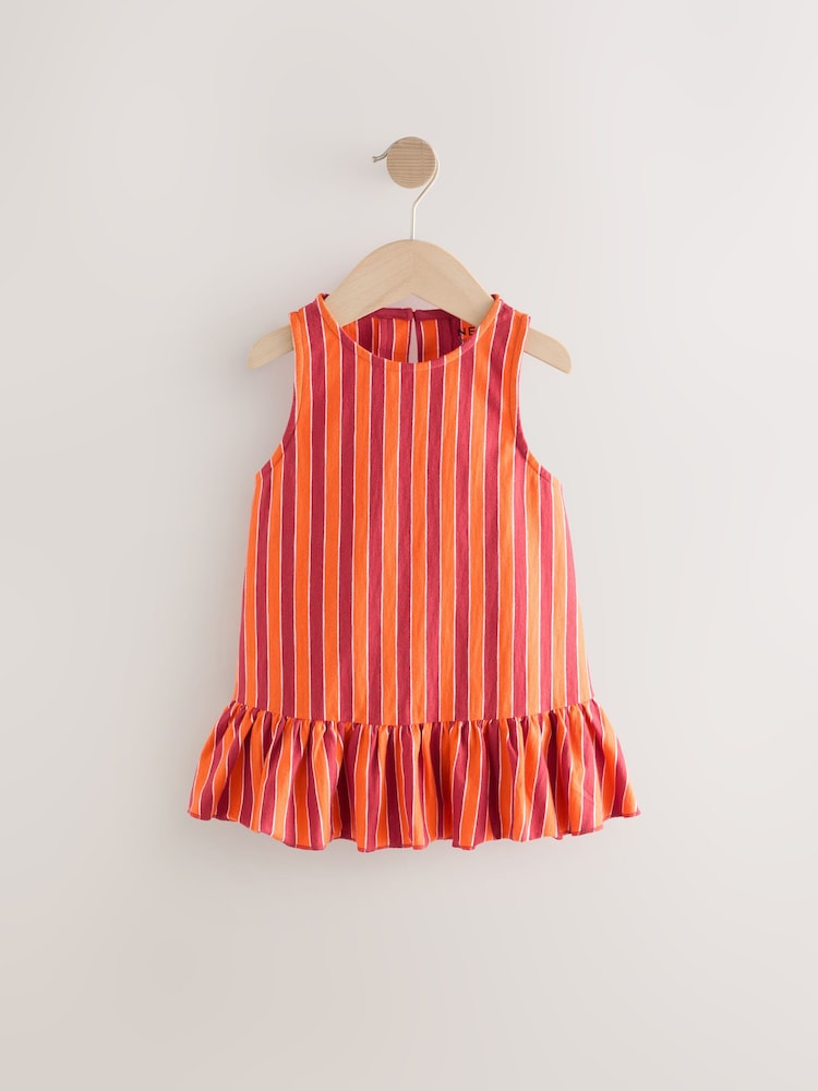 Purple/Ecru 100% Cotton Sequin Peplum Frill Vest (3-16yrs) - Image 4 of 7
