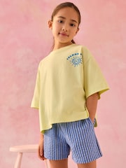 Multi Pastel Sun Graphic 100% Cotton T-Shirts 5 Pack (3-16yrs) - Image 10 of 12