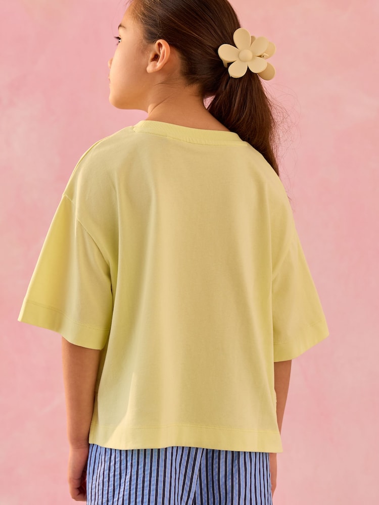 Multi Pastel Sun Graphic 100% Cotton T-Shirts 5 Pack (3-16yrs) - Image 12 of 12