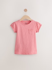 Blue/Pink/White Daisy Trim T-Shirts 3 Pack (1.5-16yrs) - Image 7 of 10