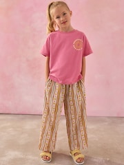Rosa/azul/blanco - Pack de 3 camisetas oversize con eslogan playero (3-16 años) - Imagen 4 de 6