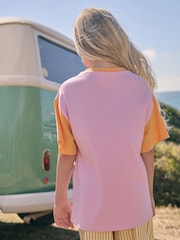 Roxo/Laranja - Camiseta grande 100% algodão Disney Lilo and Stitch License (3a16anos) - Imagem 3 de 3