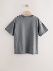 Charcoal Grey Oversized Oasis License Band T-Shirt (3-16yrs) - Image 6 of 8