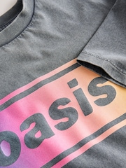 Charcoal Grey Oversized Oasis License Band T-Shirt (3-16yrs) - Image 8 of 8