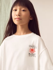 Blanc - T-shirt oversize rouge Hot Chili Peppers Band (3-16ans) - Image 4 de 8