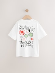 Blanc - T-shirt oversize rouge Hot Chili Peppers Band (3-16ans) - Image 6 de 8