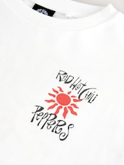 Blanc - T-shirt oversize rouge Hot Chili Peppers Band (3-16ans) - Image 7 de 8
