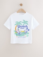 Branco - Camiseta grande de lantejoulas Minnie Mouse License 100% algodão (3-16anos) - Imagem 4 de 7