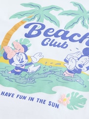 Branco - Camiseta grande de lantejoulas Minnie Mouse License 100% algodão (3-16anos) - Imagem 6 de 7