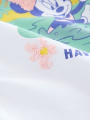Branco - Camiseta grande de lantejoulas Minnie Mouse License 100% algodão (3-16anos) - Imagem 7 de 7