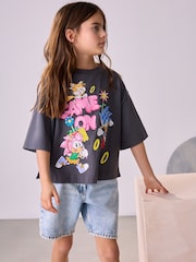 Grey Sonic & Amy 100% Cotton License T-Shirt (3-16yrs) - Image 5 of 5