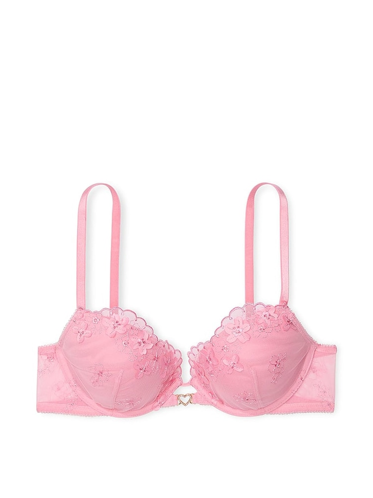 Victoria's Secret Pink Hope Push Up Pretty Petals Embroidered Bra - Image 3 of 3 Victoria's Secret Pink Hope Push Up Pretty Petals Embroidered Bra - Image 3 of 3