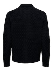 Only & Sons Black Cable Knitted Cardigan - Image 5 of 5