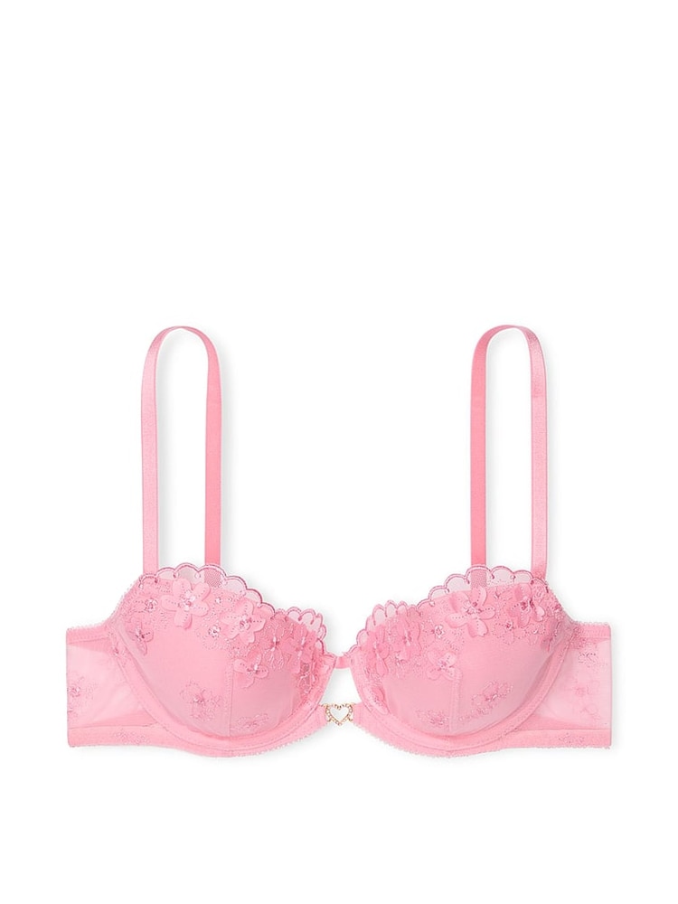 Victoria's Secret Pink Hope Lightly Lined Demi Pretty Petals Embroidered Bra - Image 3 of 3