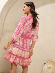 Vestido camisero mini con mangas 3/4 de Lipsy Beach - Imagen 2 de 5