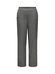 JDY Grey Wide Leg Stripe Trousers - Image 2 of 3