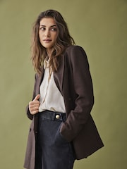 JDY Grey Button Detail Wide Leg Jeans - Image 2 of 4