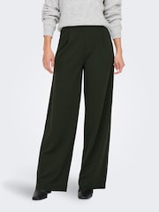 JDY Grey Wide Leg Stretch Trousers - Image 1 of 5