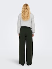 JDY Grey Wide Leg Stretch Trousers - Image 2 of 5