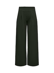 JDY Grey Wide Leg Stretch Trousers - Image 5 of 5