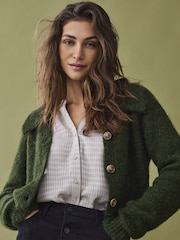 JDY Collard Knitted Button Down pletena jopa - Slika 1 iz 7